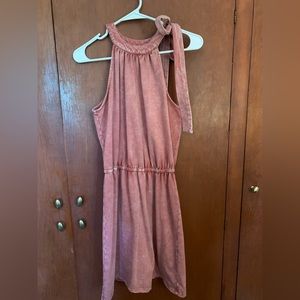 Sleeveless rose summer dress
